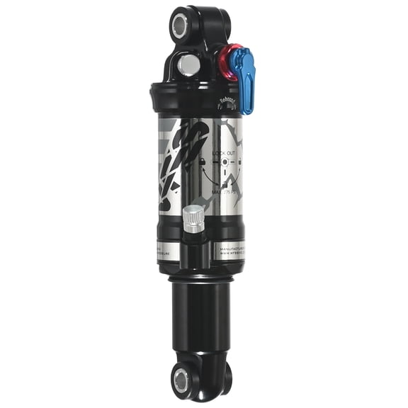 WFS Revok Dual Air Rear Shock 165x32mm MTB Suspension w/ Lockout & Rebound, RS01KJ165BLK