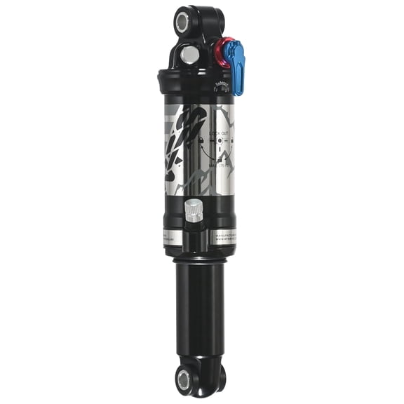 WAFFSON WFS Revok Dual Air Rear Shock 200x52mm MTB Suspension w/ Lockout & Rebound, RS01KJ200BLK