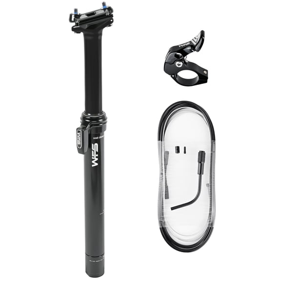WAFFSON / WFS TerraX External Dropper Post Kit, 30.9 x 305mm, 80mm Travel, Black,SP01JD30.9X305BLK