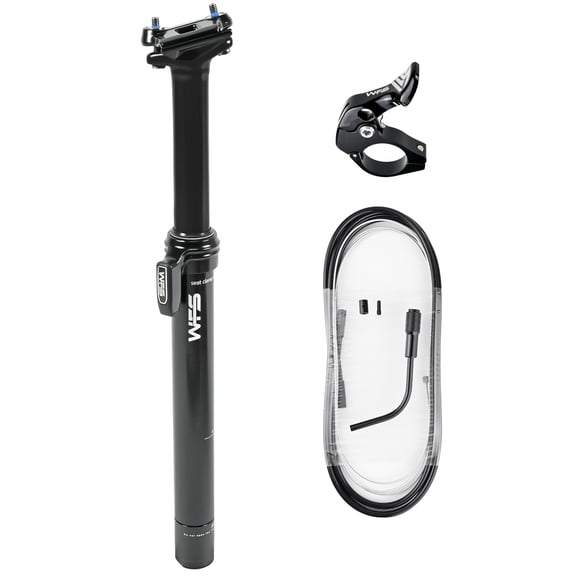 WAFFSON / WFS TerraX External Dropper Post Kit, 31.6 x 305mm, 80mm, Black, SP01JD31.6X305BLK