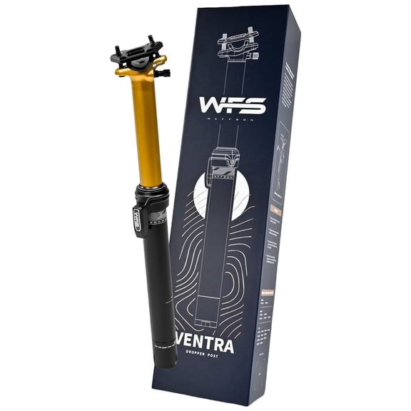 WAFFSON / WFS Ventra 30.9x352mm External Suspension Dropper Post Air Adjustable, Gold, SP08JD30.9X352GLD