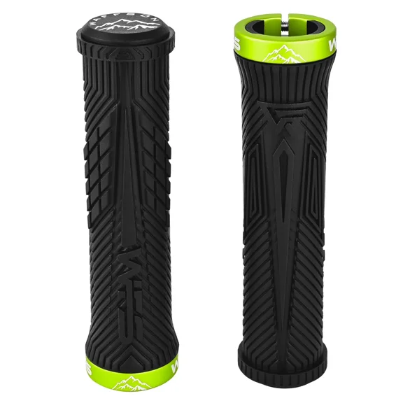 WFS Volatus MTB Grip Lock-on , Anti-Slip , Single Clamp, Black x Green, GP33HH-BLK.GRN