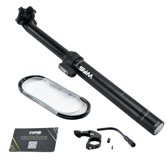 WFS Vresa Remote External Dropper Post 27.2X300 mm Travel 65mm, Black, SP02JD27.2X300BLK