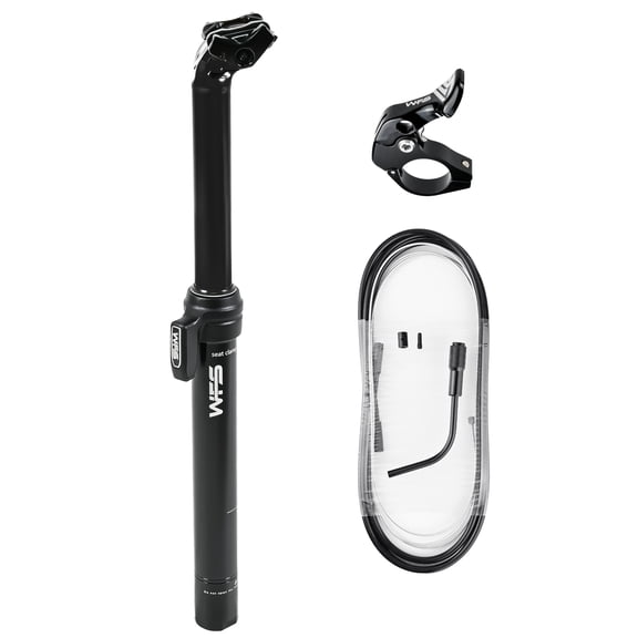 WFS Vresa Remote External Dropper Post 30.9X315 mm Travel 80mm, Black, SP02JD30.9X315BLK
