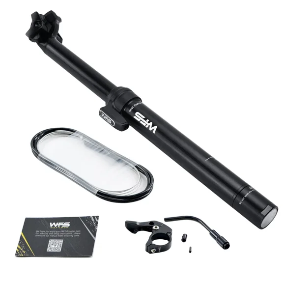 WFS Vresa Remote External Dropper Post 30.9X410 mm Travel 125mm, Black, SP02JD30.9X410BLK