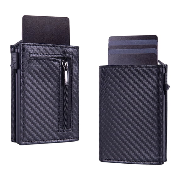 WFSCRD Wallet For Men 2.0 Pop Up Wallet For Men 8-11 Cards, Leisure | With RFID Protection Quick Access Cards Pocket Zipper For Travel And Daily