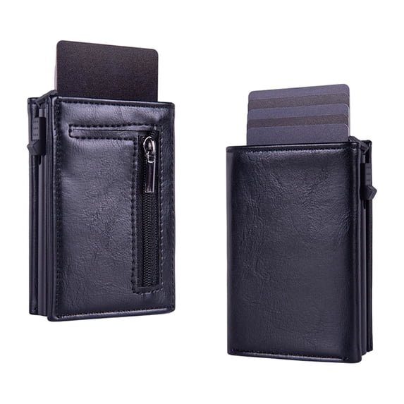 WFSCRD Wallet For Men 2.0 Pop Up Wallet For Men 8-11 Cards, Leisure | With RFID Protection Quick Access Cards Pocket Zipper For Travel And Daily