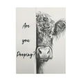 thumbnail image 1 of WFSposter Black and White Framed Canvas Print Bathroom Decor Wall Art Highland Cow Bathroom Wall Art,12x16In, 1 of 6