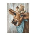 thumbnail image 1 of WFSposter Country Cow Pictures Wall Decor Cute Funny Brown Rustic Farmhouse Cattle Animal Canvas Wall Art Bathroom Artwork, 1 of 5