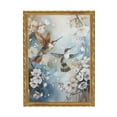 thumbnail image 1 of WFSposter Flower Bird Canvas Wall Art Decorations for Bedroom Bathroom Framed Artwork Modern prints picture Ready to Hang 12x16", 1 of 5