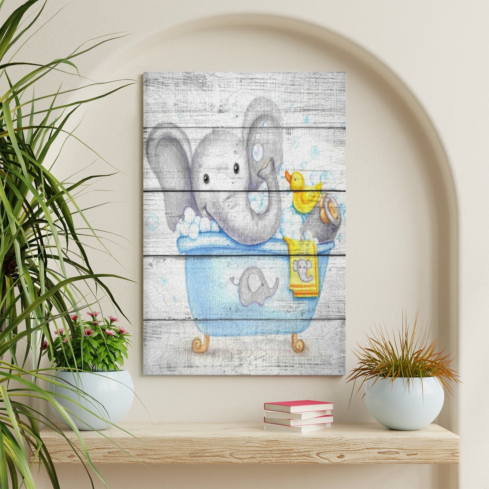 WFSposter Funny Elephant Bathroom Wall Art Elephant Bathroom Pictures ...