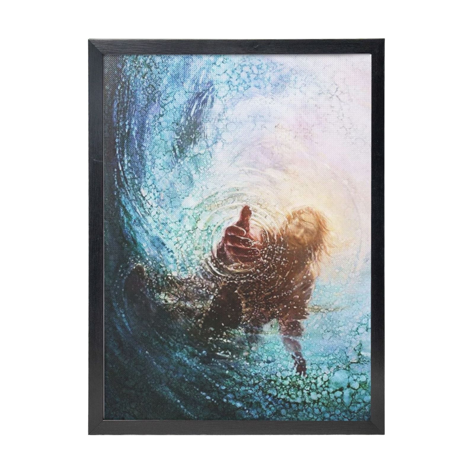WFSposter Jesus Christ Canvas Wall Art The Hand of God Poster Modern ...