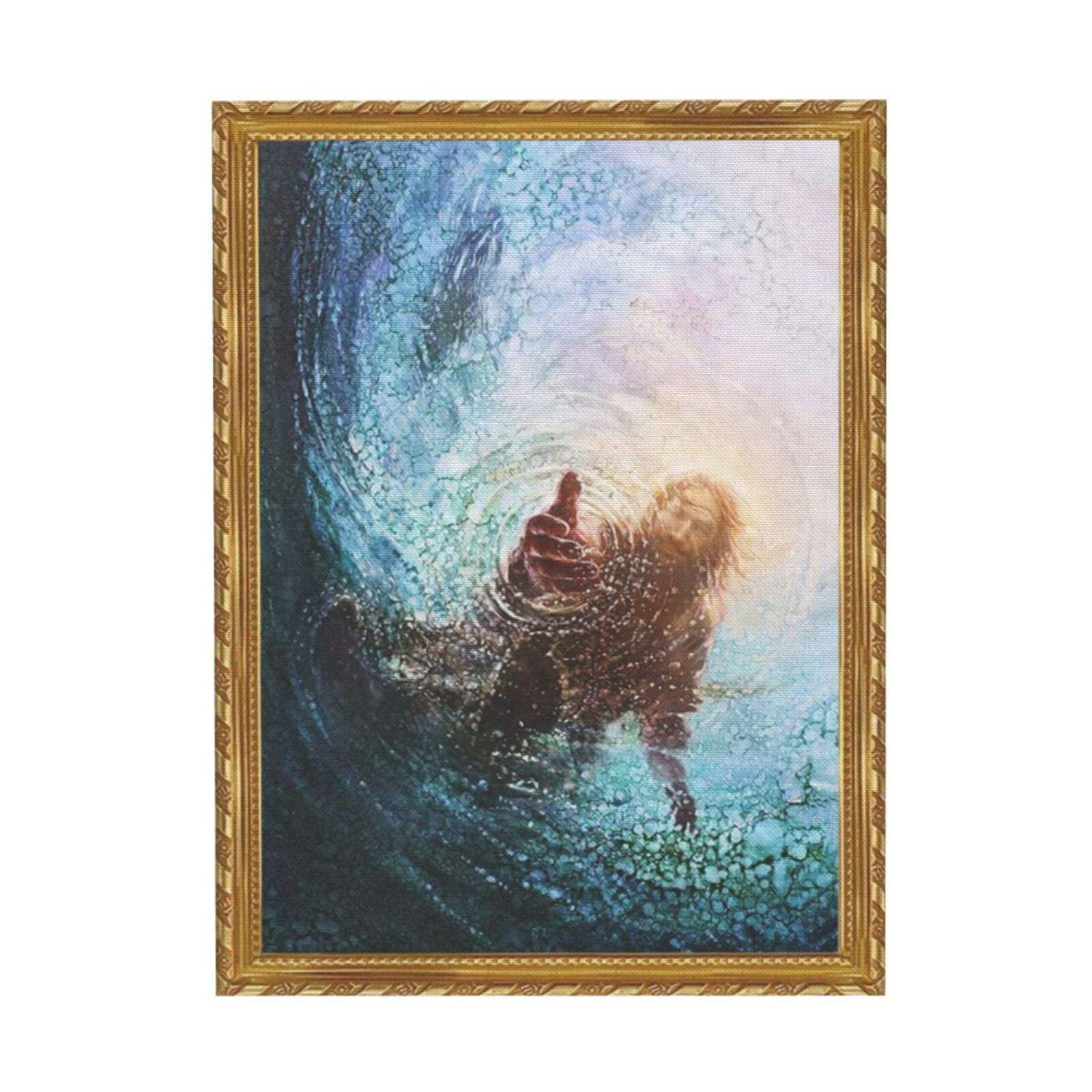 WFSposter Jesus Christ Canvas Wall Art The Hand of God Poster Modern ...