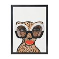 thumbnail image 1 of WFSposter Kate and Laurel Sylvie Cheetah Canvas Wall Art,Kendra Dandy of Bouffants and Broken Hearts, 18x24 Black, Modern Animal Art Decor for Wall, 1 of 7