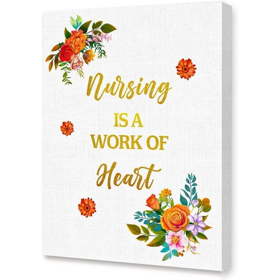 WFSposter-Motivational Nurse Canvas Art,Nursing Office Wall Decor,Appreciation Gift