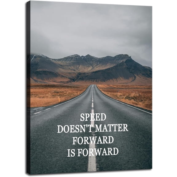 WFSposter-Motivational Wall Art about Perseverance Printed Canvas Poster Modern Artwork Inspirational Wall Decor for Office Bedroom Living Room Gym Framed Ready to Hang