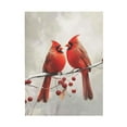 thumbnail image 1 of WFSposter Red Cardinal Canvas Wall Art Cardinal Bird Standing on a Branch Picture Prints Winter Animal Painting Christmas Wall Decor Artwork Framed Grey,12x18", 1 of 5