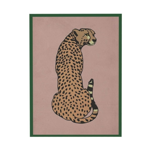 WFSposter Trendy Wild Animal Canvas Wall Art Vintage Cheetah Posters Maximalist Leopard Prints Painting Animal Wall Art Boho Wall Decor For Home Bedroom Dorm Wall Decor 24X20in Unframed
