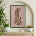 thumbnail image 1 of WFSposter Trendy Wild Animal Canvas Wall Art Vintage Cheetah Posters Maximalist Leopard Prints Painting Animal Wall Art Boho Wall Decor For Home Bedroom Dorm Wall Decor 24X20in Unframed, 1 of 7