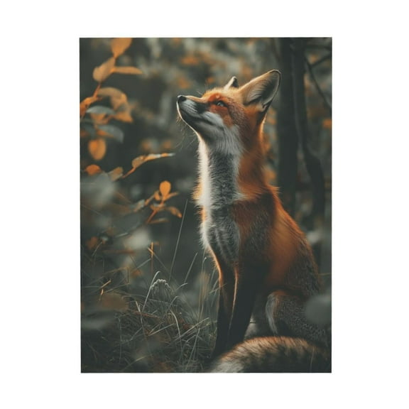 WFSposter Wall Art William Morris Exhibition Print Poster Vintage Wall Art Textiles Art Vintage Poster Fox Art-1 Canvas 12x18in Unframed