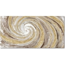 WFSposterAbstract Wall Art for Living Room Gold Paintings Wall Decor Golden Whirlpool Modern Large Artwork for Bedroom Home Office