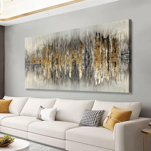 WFSpostercolor block abstract painting canvas wall art for living room bedroom wall decoration, an inspiring wall art print, imaginative modern line art painting canvas