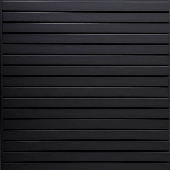 Jifram Easy Living 4 ft. x 4 ft. or 8 ft. x 2 ft. Black Plastic Slat Wall Kit