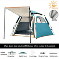 thumbnail image 1 of WFYL 3-4 Person Tent for Camping, Camping Tent w/ Carry Bag, Wind Ropes & Stakes, Tent poles, Instant Tent for Outdoor, Hiking, Traveling, Green, 1 of 7