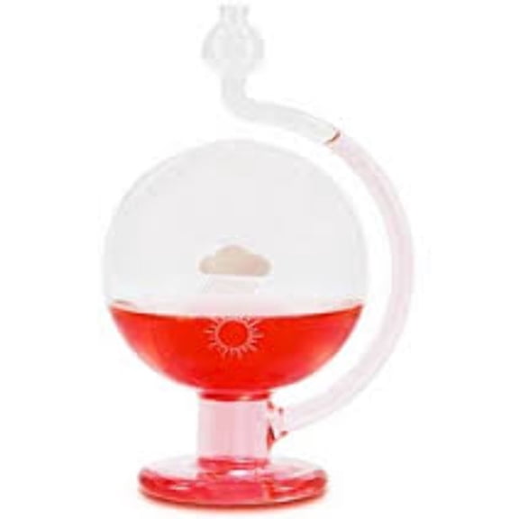 WG-1 Weather Globe Barometer, Glass Atmospheric Pressure Predictor