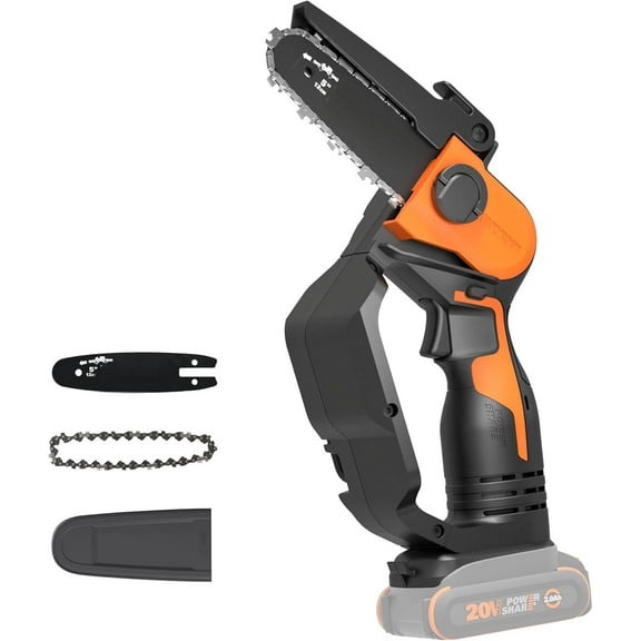 WG324.9 20V Power Share 5 Cordless Pruning Saw, Bare Tool Only, Black and Orange