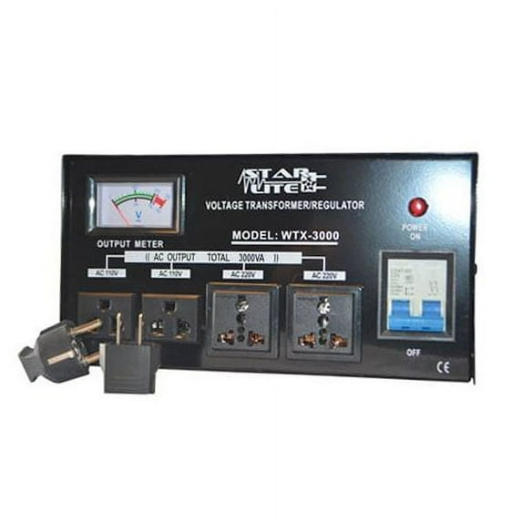 WGC 3000 Watt Step Up/ Down Voltage Converter Transformer Automatic Voltage Regulator, 110 to 220 or 220 to 110 - 110/120/220/240 V 110 to 220 or 220 to 110 - 110/120/220/240 V