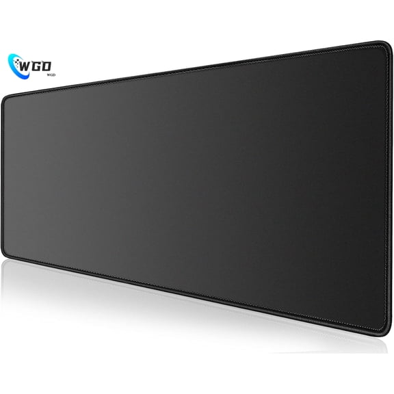 WGD Large Gaming Mouse Pad Desk Mat, Superior Micro-Weave Cloth for Precise Mouse Control, Non-Slip Rubber Base, Stitched Edges, Water-Resistant, for Gamer, Office & Home, 31.5" x 11.8" inches
