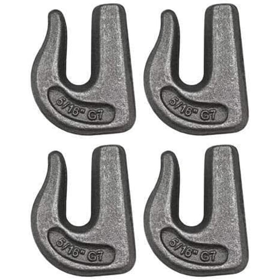 WGH-G70-50 (x4), 11,300 LB, WLL, Set of 4 Grade 70 Weldable Grab Hook for 1/2" Chain, Tow, Rigging, Farm Equipment, Logging, Weld on…