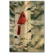 WGI-GALLERY Feathered Friends 1 by Mark Daehlin Painting Print Plaque