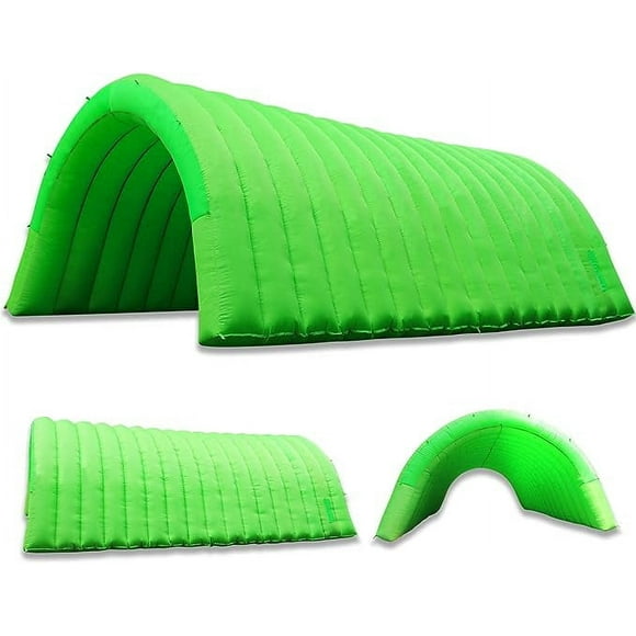 WGIA 24 x 10 x 8 Ft Green Inflatable Tunnel Entrance Tent for Sports Event Exhibition Promotion