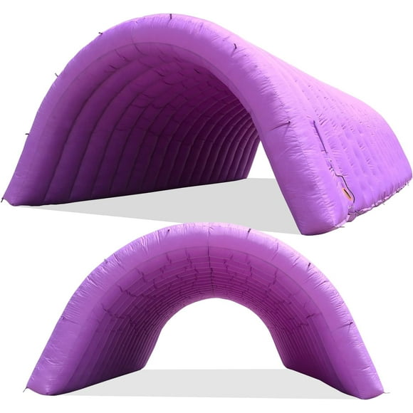 WGIA Inflatable Tunnel Entrance Tent(Purple 24 X 10 X 7 Ft),Inflatable Tents Can Be Used for Parties, Weddings.