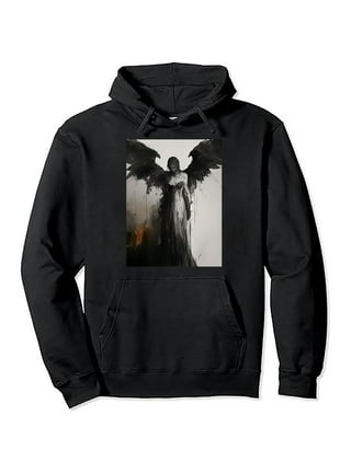 Angel wing hoodie plus size online