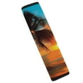 WGOD Palm Tree Sunset Beach Car Seat Belt Cover Pad Protects Neck and