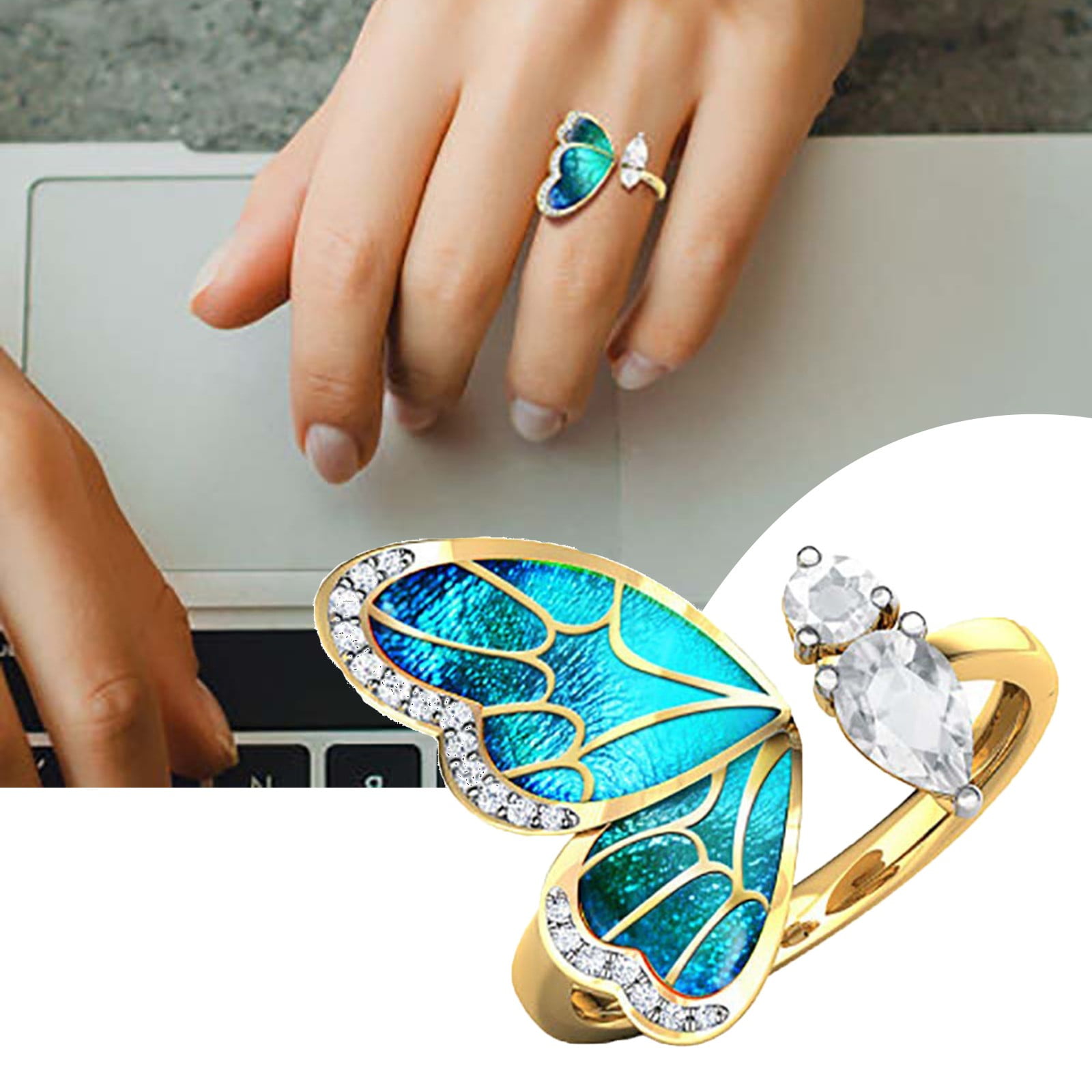 Walmart hotsell butterfly ring