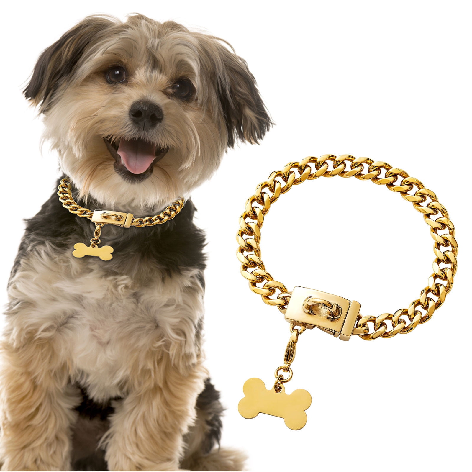 Dog Collar Id Dog Collar Bow Tie Large Pearls and Diamonds Dog Collar Pet  Dog Chain Cat Collar Adjustable Dog Collar Diamond Pet Collars for Dogs