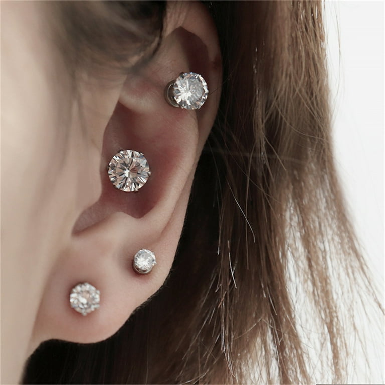 8mm diamond deals earrings
