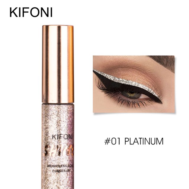 WGOUP Shiny Glitter Eyes Eyeshadow Waterproof Glitter Liquid Eyeliner