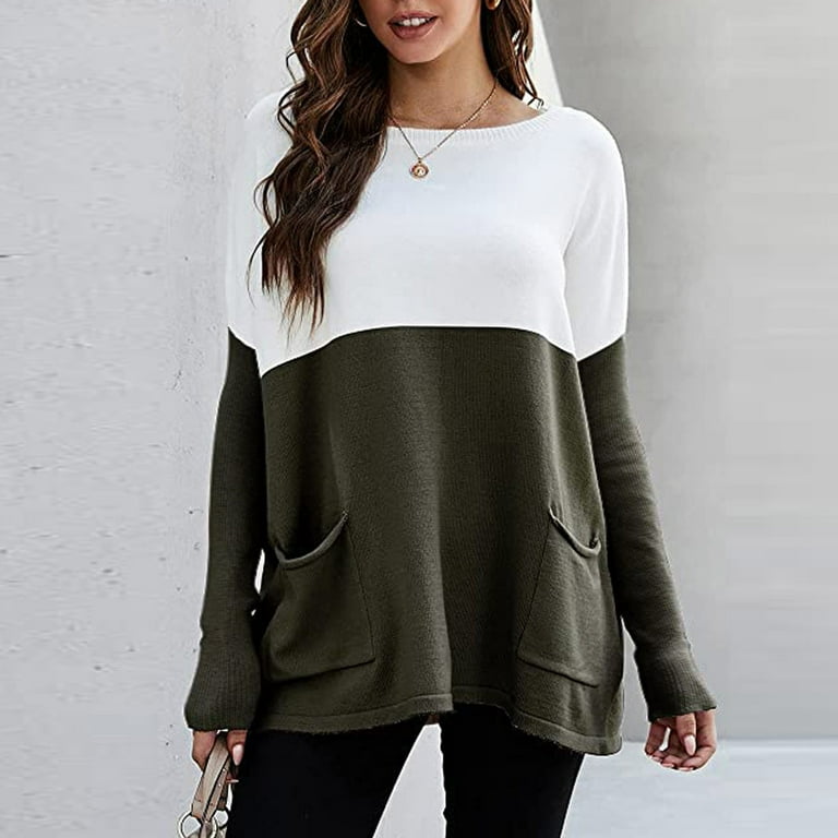 WGOUP Sweaters for Women Womens Sweaters Women s Causal Loose