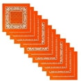 thumbnail image 1 of WGRFFH 12‑Pack Bandana Handkerchief Set,Multi‑Purpose Cowboy‑Style Fabric Scarf Headband,Decorative Versatile Head‑Wrap Face‑Cover Accessory for Men Women Party Outdoor Daily&Holiday‑Gifting Orange, 1 of 1