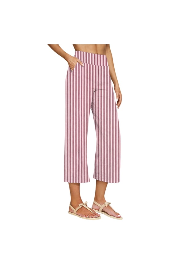 Capri Pants for Women Petite Capris with Pockets Solid Color for Travel Outdoor Gym Capris Trendy Capri Lounge Pants Trousers Hiking Shorts 2026 Cropped Trousers Ankle Summer Pants Red