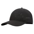 thumbnail image 1 of WGRFFH Men Quick Dry Baseball Cap,Laser Cut Mesh Ball Curved Brim Snapback Hat,Summer Adjustable Performance Hat,Breathable Perforated Baseball Cap,6 Panel Baseball Cap,Sun Protection Black A, 1 of 3