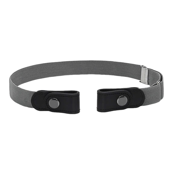 WGRFFH Men Women Buckle Free No Buckle Invisible Stretch Elastic Pant Waist Tightener Comfortable No Bulge Fits All Belt Loops Jean Pants Dress Daily Simple Fashion Waist Belt Accessory Grey