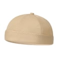 thumbnail image 1 of WGRFFH Mens Breathable Mesh Brimless Hat,Breathable Brimless Summer Helmet Beanie Cap,Quick Dry Lightweight Summer Style Mesh Ultra Cooling Skull Adjustable Hip-Hop Casual Fisherman Cap Khaki, 1 of 6