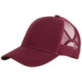 thumbnail image 1 of WGRFFH Mesh Trucker Baseball Cap Snapback Hat Structured Trucker Hats Baseball Caps Adjustable Blank Mesh Back Ball Caps for Men Women Unisex Baseball Mesh Cap Open Back Solid Color Sun Hat Cap, 1 of 1