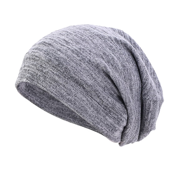 WGRFFH Slouchy Snood Hatfor Women Chemo Headwear Moisture Wicking Cancer Turban Head Hip-Hop Soft Lightweight Running Beanie Adult Skull Hats Cancer Hatfor Hair Loss Sleep Cap Dark Gray
